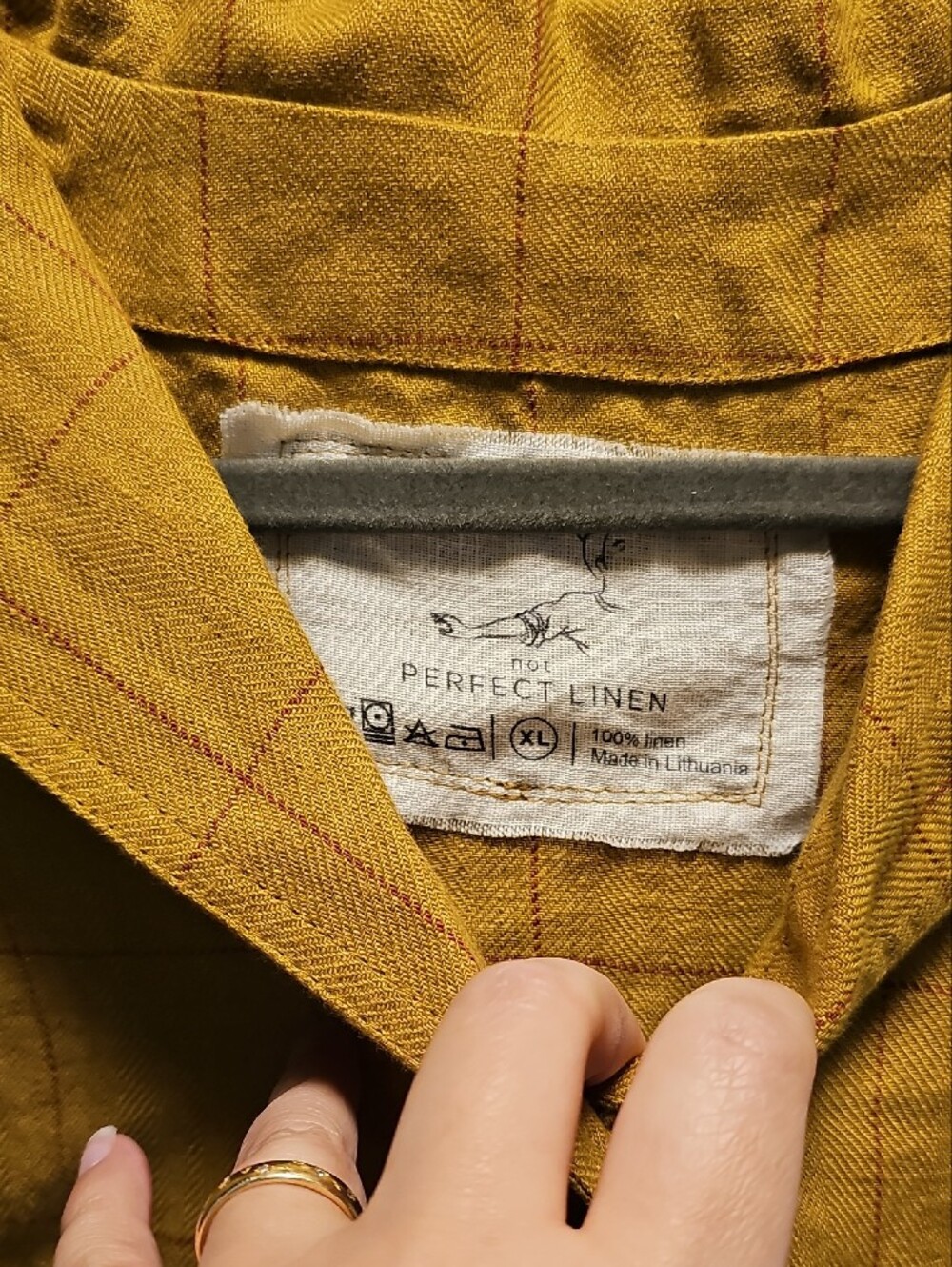 notPERFECTLINEN Mustard Yellow Linen Maxi Dress - Picture 2 of 6